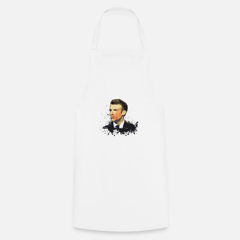 Claque Macron ! - Tablier de cuisine - blanc