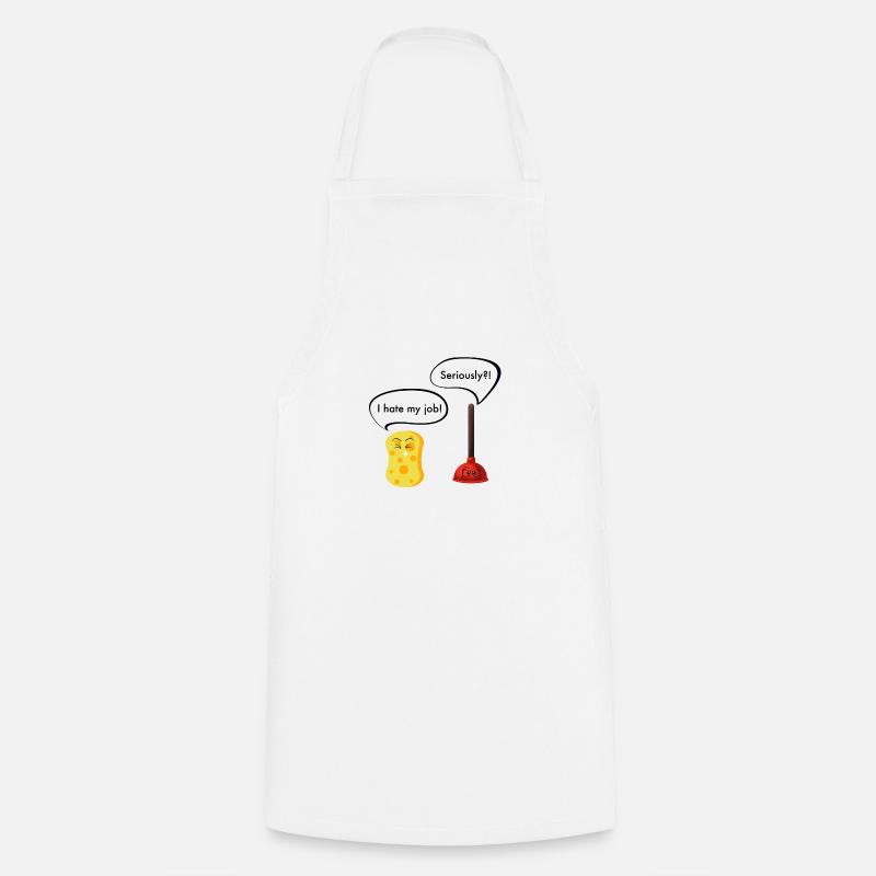 je déteste mon travail - Tablier de cuisine - blanc