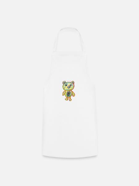 Teddybär Bär - Kochschürze - Weiß