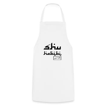 Shu Habibi - Kochschürze - Weiß - Vorne - AI Model Male 185 dark (185cm)