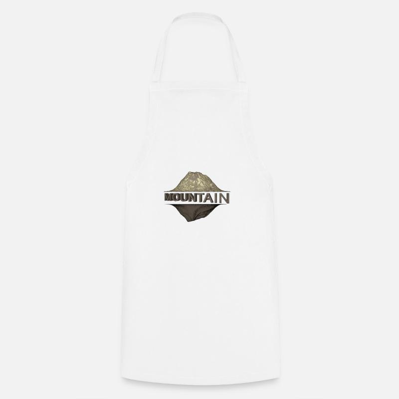 Mountain - Cooking Apron - white