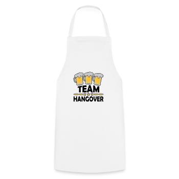 Team Hangover Alcohol - Cooking Apron - white - Front - AI Model Male 185 dark (185cm)