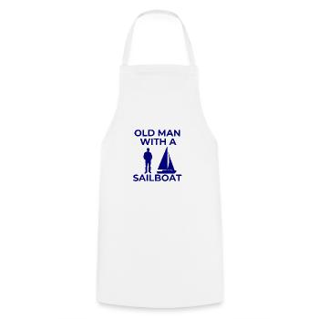 Sail - Cooking Apron - white - Front - AI Model Male 185 dark (185cm)