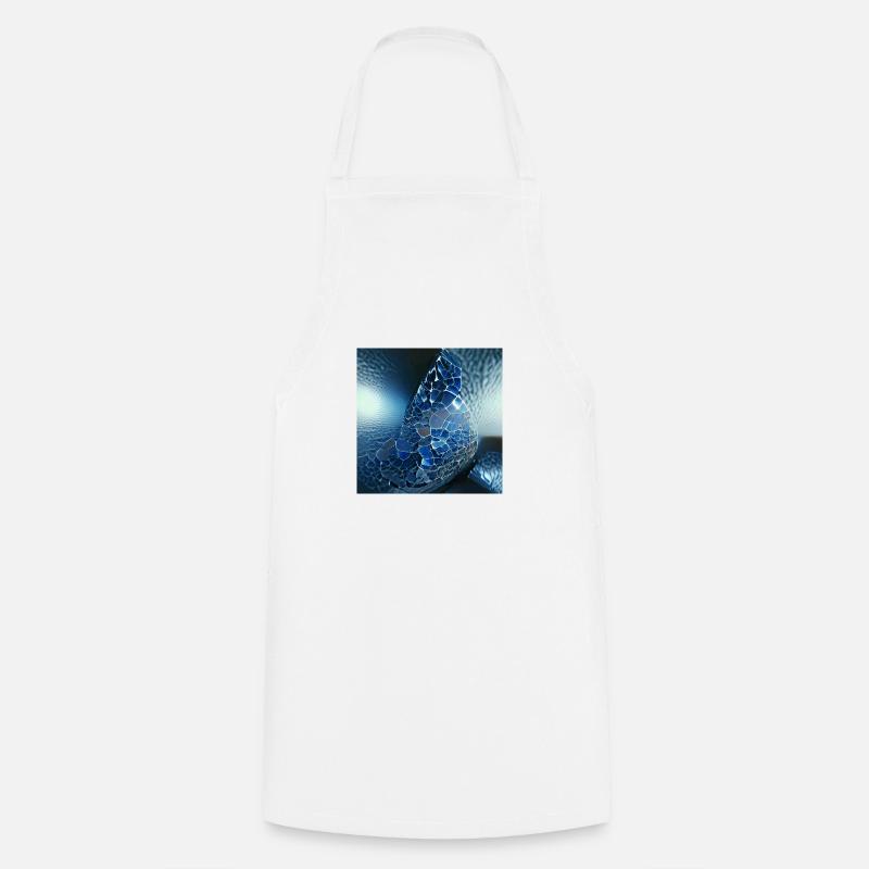 Underwater blue shining abstract mysterious world - Cooking Apron - white