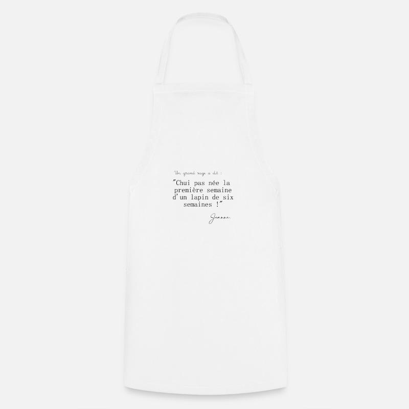 Citation de Jeanne - Tablier de cuisine - blanc