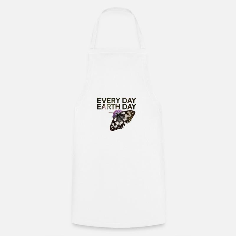 Every Day - Earth Day - Cooking Apron - white