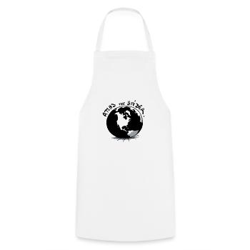 Beth l'araignée porte la terre - Tablier de cuisine - blanc - Devant - AI Model Male 185 dark (185cm)