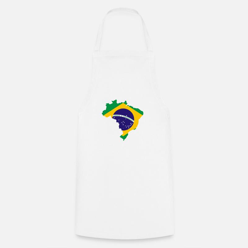 Brésil - Tablier de cuisine - blanc