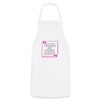 Je suis une fille très sympa - Tablier de cuisine - blanc - Devant - AI Model Male 185 dark (185cm)