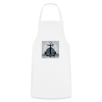 Anchor - Cooking Apron - white - Front - AI Model Male 185 dark (185cm)