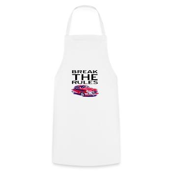 Car - Cooking Apron - white - Front - AI Model Male 185 dark (185cm)