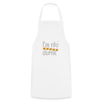 I am not drunk - Cooking Apron - white - Front - AI Model Male 185 dark (185cm)