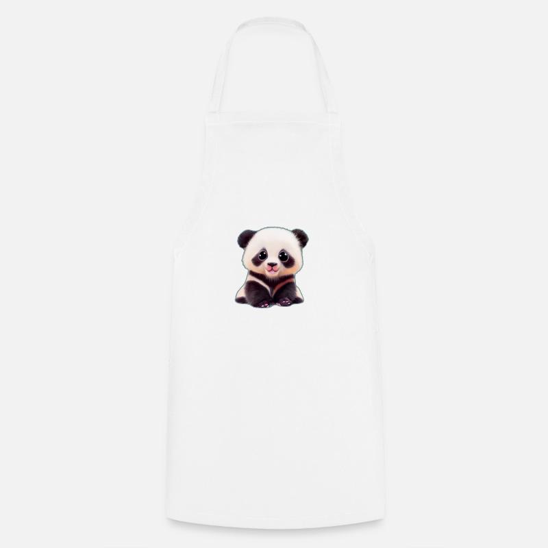 doux panda - Tablier de cuisine - blanc