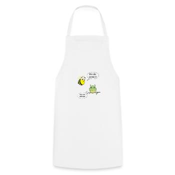 Birds and bees - Cooking Apron - white - Front - AI Model Male 185 dark (185cm)