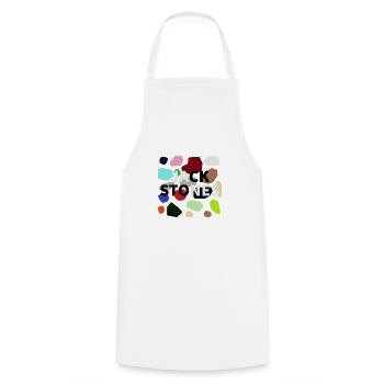 JACK STONES - Cooking Apron - white - Front - AI Model Male 185 dark (185cm)