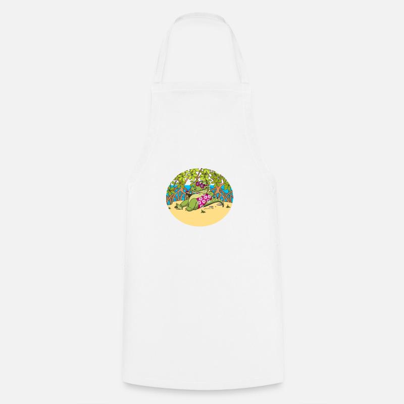 Georges Croco 972 Mangrove - Cooking Apron - white