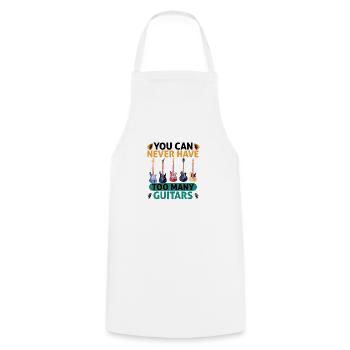 You Can Never Have Too Many Guitars - Cooking Apron - white - Front - AI Model Male 185 dark (185cm)