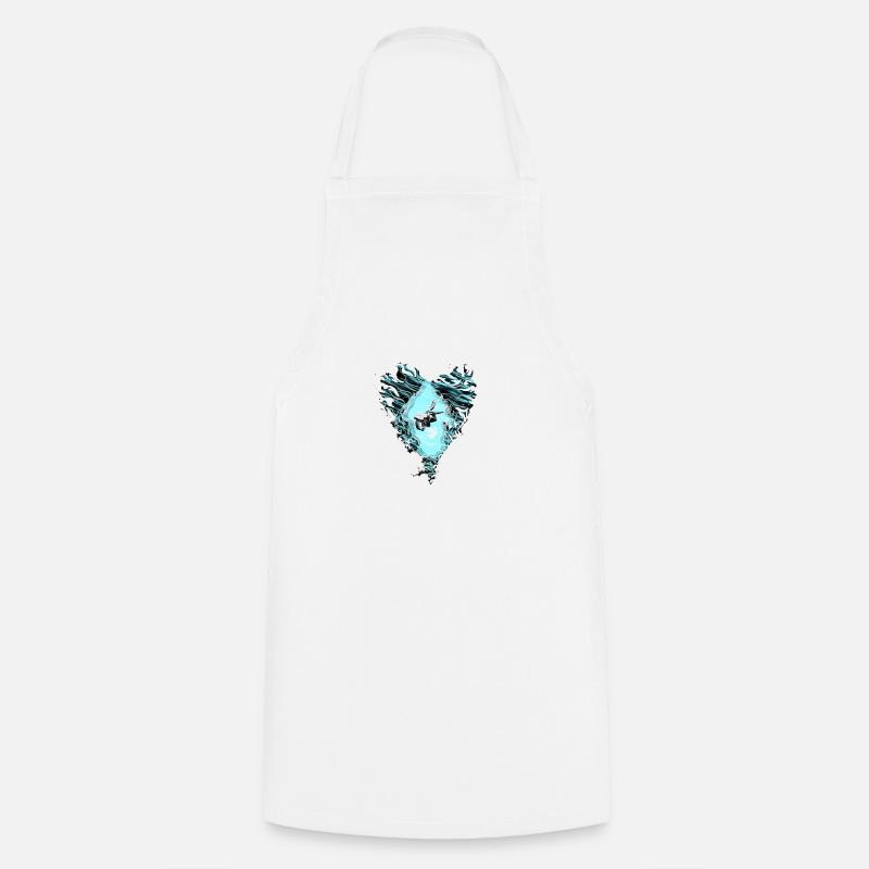 Diver Diving Dive Scuba - Cooking Apron - white