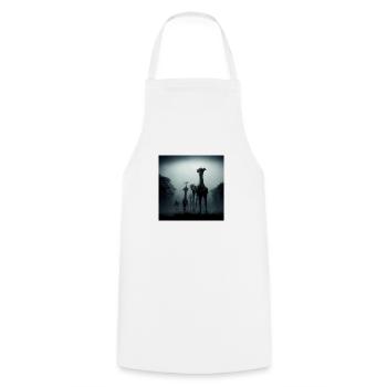 Girrafe in the dark - Cooking Apron - white - Front - AI Model Male 185 dark (185cm)