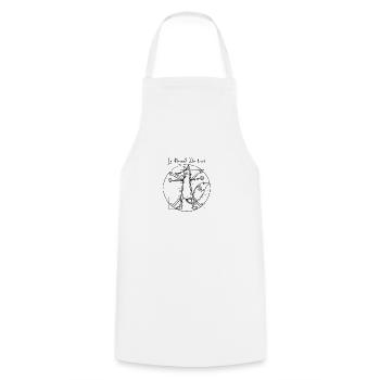 Le Renard de Vinci black - Tablier de cuisine - blanc - Devant - AI Model Male 185 dark (185cm)
