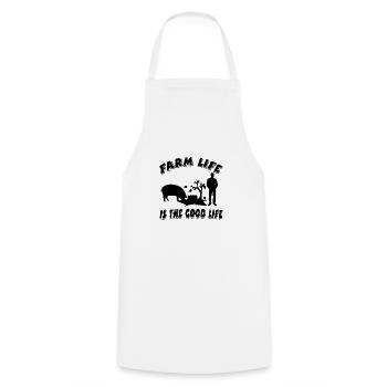 Ferme - Tablier de cuisine - blanc - Devant - AI Model Male 185 dark (185cm)