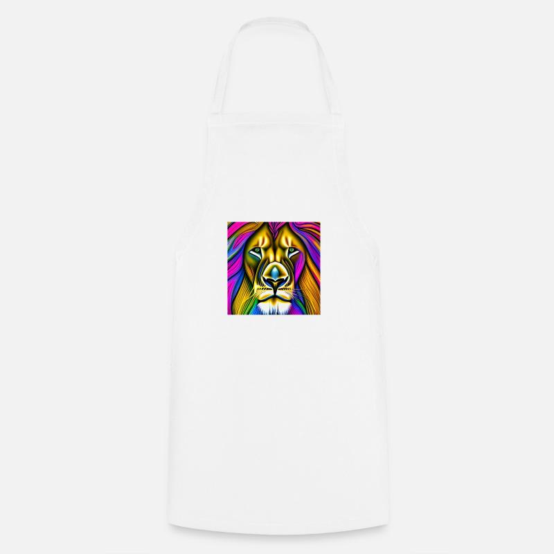 Lion - Cooking Apron - white