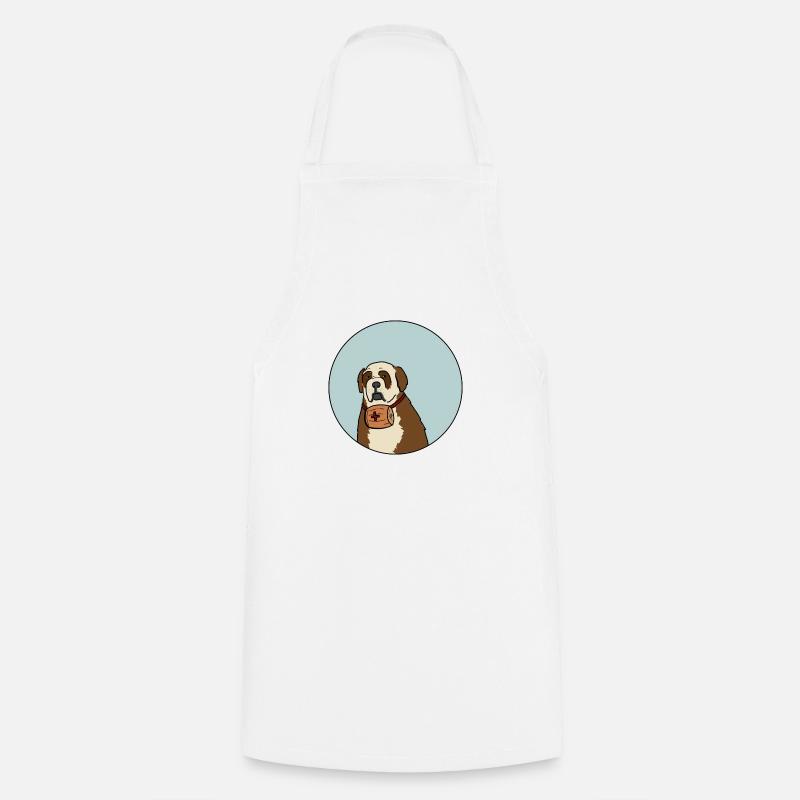 Saint-Bernard - Tablier de cuisine - blanc