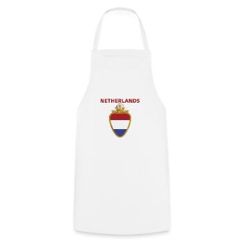 Pays-Bas Football 2022 supporter Netherlands foot - Tablier de cuisine - blanc - Devant - AI Model Male 185 dark (185cm)