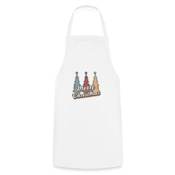 Merry Christmas - Cooking Apron - white - Front - AI Model Male 185 dark (185cm)
