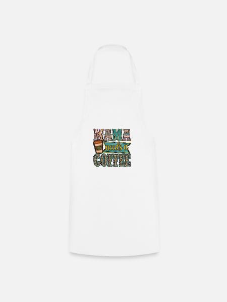 Mama braucht Kaffee - Kochschürze - Weiß