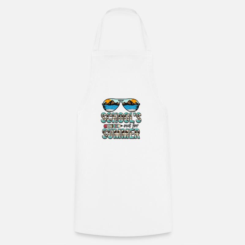 School's Out For Summer - Cooking Apron - white