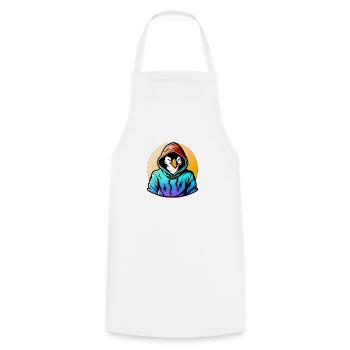 Penguin with sweater - Cooking Apron - white - Front - AI Model Male 185 dark (185cm)