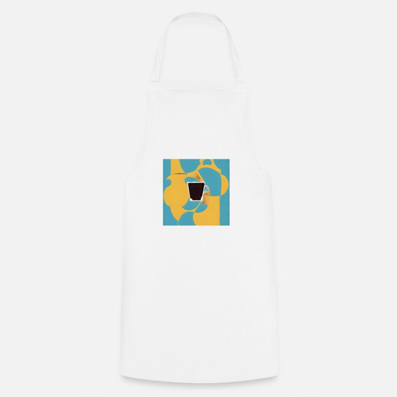 Coffe lovers portrait - Cooking Apron - white
