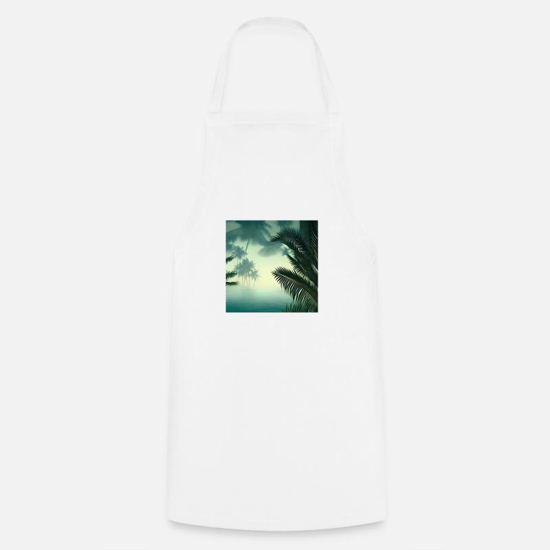 Jungle water view - Cooking Apron - white