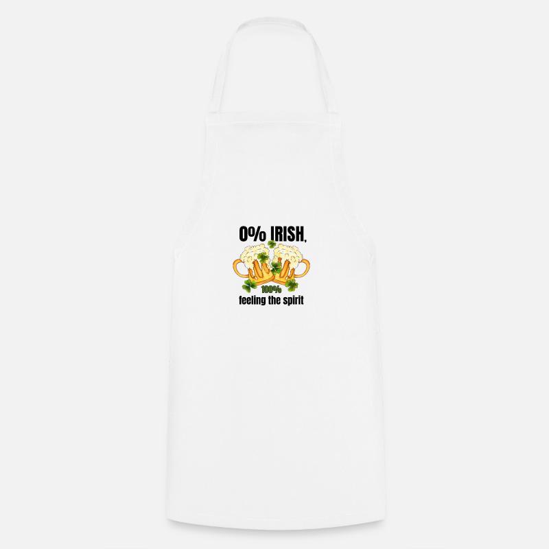 Not Irish St. Patrick's Day - Cooking Apron - white