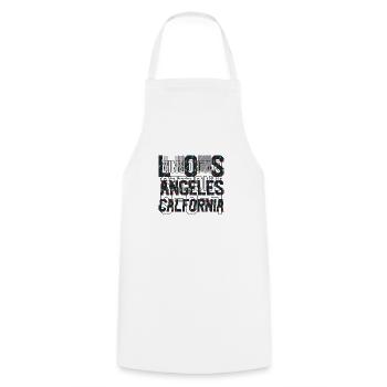 La usa plage été océan vagues de la mer californie - Tablier de cuisine - blanc - Devant - AI Model Male 185 dark (185cm)