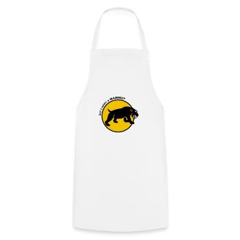 Saber-tooth tiger - Cooking Apron - white - Front - AI Model Male 185 dark (185cm)