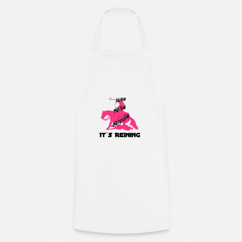 riding_sliding_stopping - Tablier de cuisine - blanc