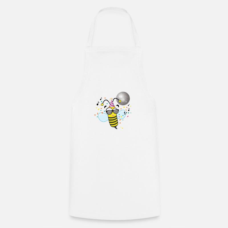 party bee - Cooking Apron - white