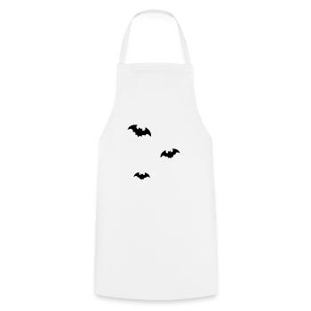 Bats - Cooking Apron - white - Front - AI Model Male 185 dark (185cm)