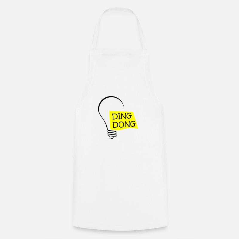 Ding Dong - Tablier de cuisine - blanc