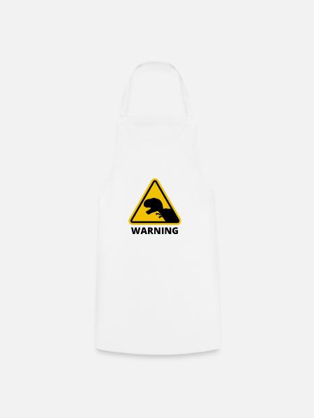 WARNING - Kochschürze - Weiß