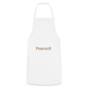 Poséidon or relief - Tablier de cuisine - blanc - Devant - AI Model Male 185 dark (185cm)