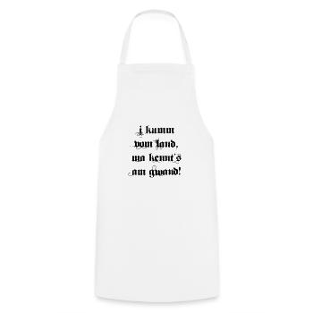 Funny i kumm from the country sarcasm saying - Cooking Apron - white - Front - AI Model Male 185 dark (185cm)