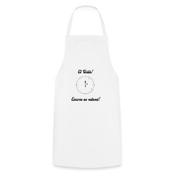 Encore en retard! - Tablier de cuisine - blanc - Devant - AI Model Male 185 dark (185cm)