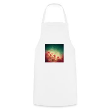 Flowers Plants Sky Geometry Universe Emboss - Kochschürze - Weiß - Vorne - AI Model Male 185 dark (185cm)