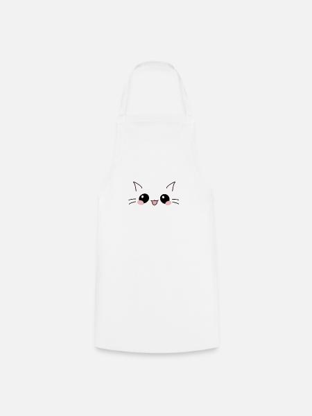 KittyCat - Kochschürze - Weiß