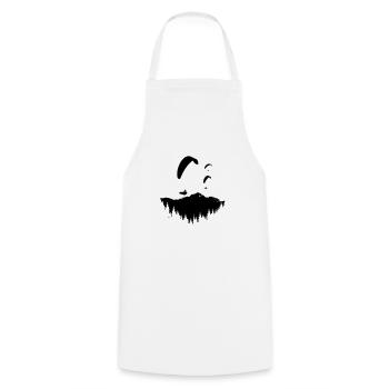 Coucher de soleil en parapente - Tablier de cuisine - blanc - Devant - AI Model Male 185 dark (185cm)