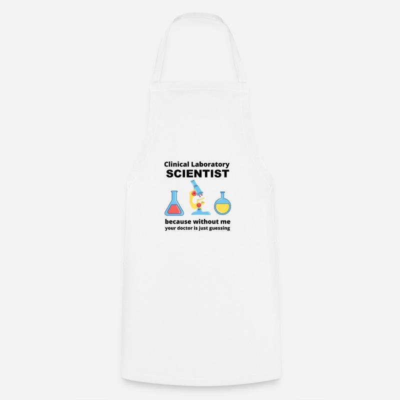 scientifique - Tablier de cuisine - blanc