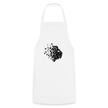 GéoLion - Tablier de cuisine - blanc - Devant - AI Model Male 185 dark (185cm)